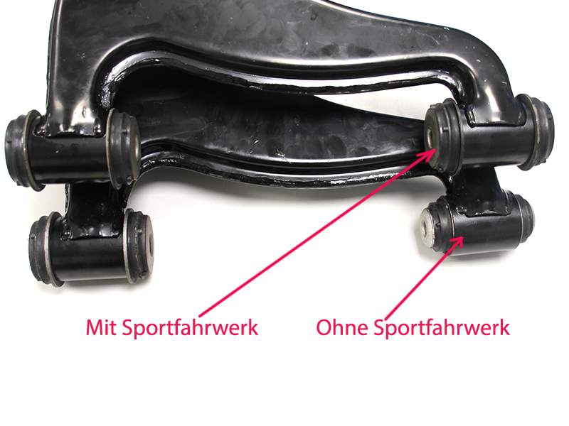 Front right lower control arm for Mercedes R129 W124 W201 without sports suspension - Image 3