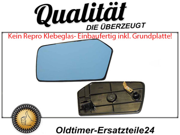 Left mirror glass for Mercedes W123 - Image 2
