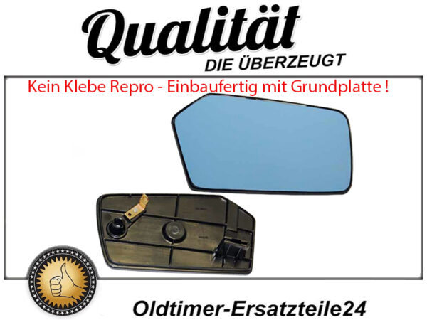 Right mirror glass for Mercedes W123 / C123 - Image 2