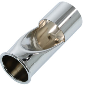 A high-quality exhaust chrome tailpipe for Mercedes W114 / W115