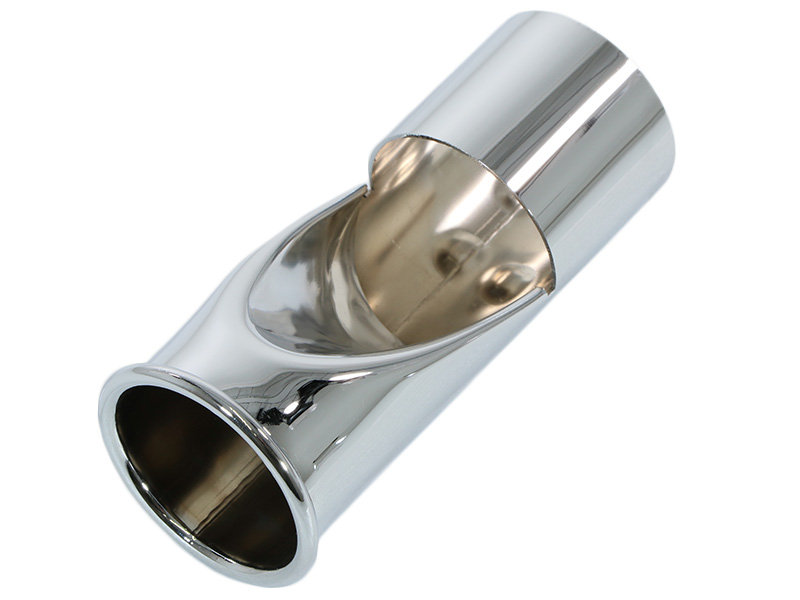 A high-quality exhaust chrome tailpipe for Mercedes W116