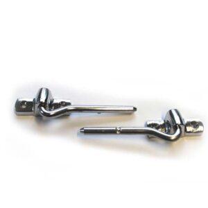 1 set of chrome holders for 230SL / 250SL W113 sun visors