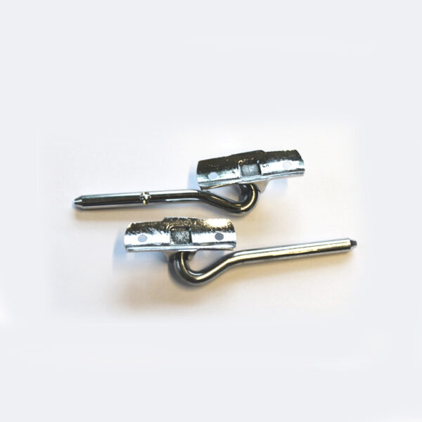 1 set of chrome holders for 230SL / 250SL W113 sun visors - Image 2