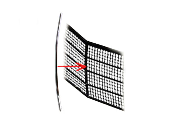 Vertical trim strip for Mercedes W116 radiator grille - Image 2