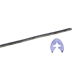 Front upper bumper rubber for Mercedes W116 bumper upper part - 765 mm