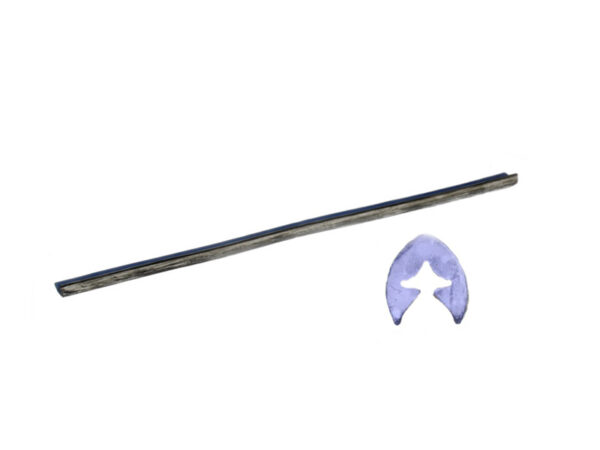 Front upper bumper rubber for Mercedes W116 bumper upper part - 765 mm