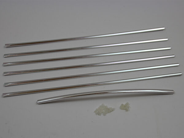 Decorative strip set for Mercedes W126 radiator grille - Image 2