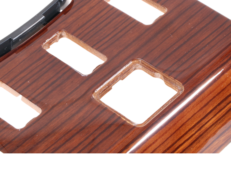 Zebrawood switchboard / 4 switches for Mercedes R107 85-89 - manual transmission - Image 3