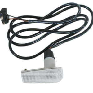 Indicator light in white for side installation on Mercedes W201 W202 W124 W140