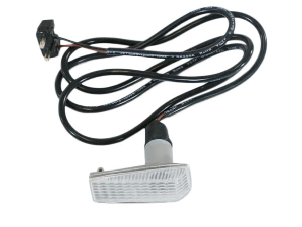 Indicator light in white for side installation on Mercedes W201 W202 W124 W140
