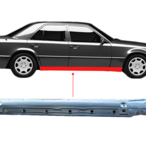 Exterior sill right for Mercedes W124 & S124