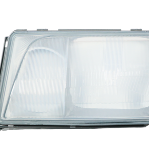 Lens, main headlight, H4/H3, Bosch, left for Mercedes W124