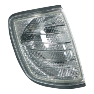 Blinker light right with lamp socket, smoke gray for Mercedes W124