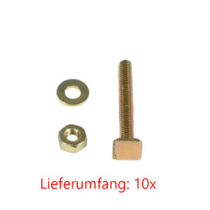Galvanized M3 screws and nuts set for vintage car trim