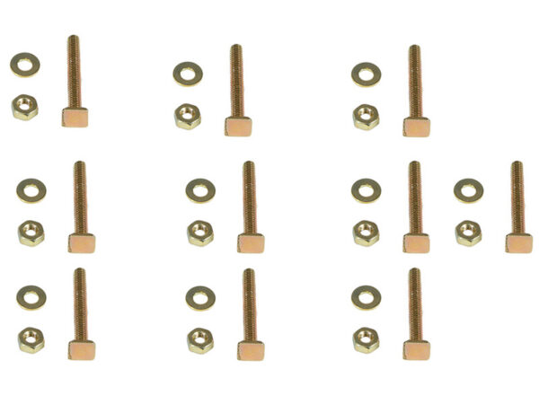 Galvanized M3 screws and nuts set for vintage car trim - Image 2