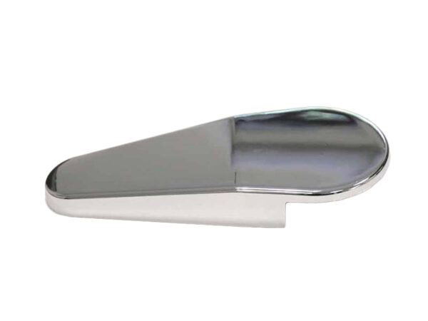 Tuerseitige Chrom Blende ohne Loch fuer Mercedes R107 Fahrersitz / Beifahresitz