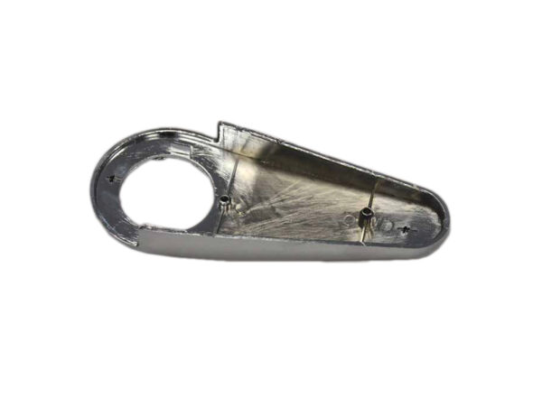 Obere Chrom Blende mit Loch fuer Mercedes R107 Fahrersitz / Beifahresitz - Image 2