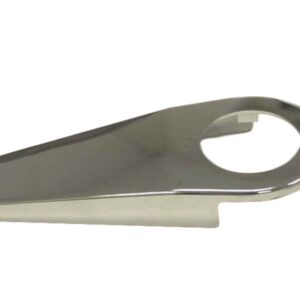 Innere Obere Chrom Blende mit Loch fuer fruehen (-08/77) Mercedes R107 Fahrersitz