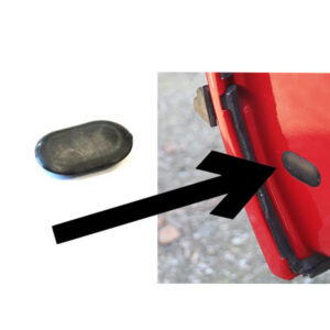 Closing disc / cap on Mercedes R107 W123 and W116 door
