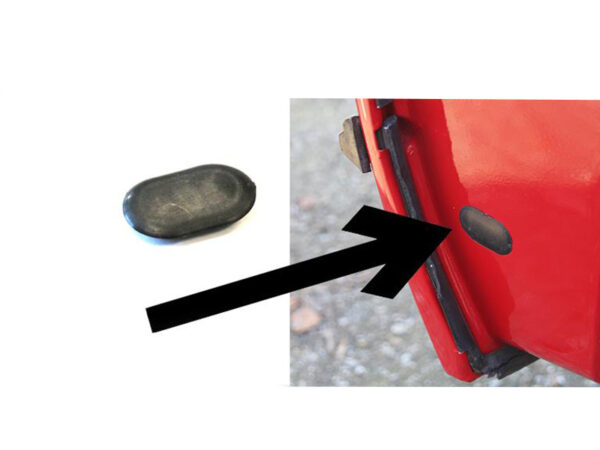 Closing disc / cap on Mercedes R107 W123 and W116 door