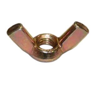 Yellow galvanized M6 wing nut for attaching many covers