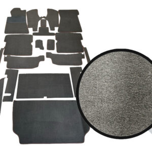 Velor carpet set brown for Mercedes R107