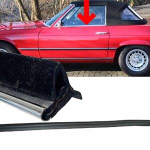 Interior window wiper for Mercedes R107