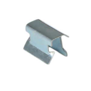 Clip for decorative strip on Mercedes W113 convertible top lid