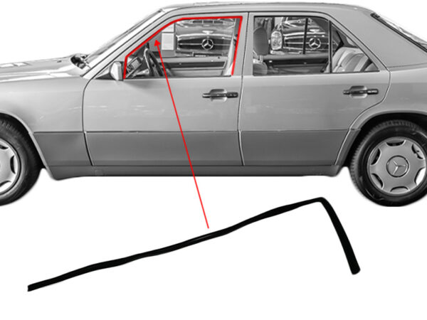 Window track front left 4mm. for Mercedes W124 / S124
