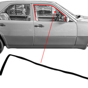 Window track front right 4mm. for Mercedes W124 / S124