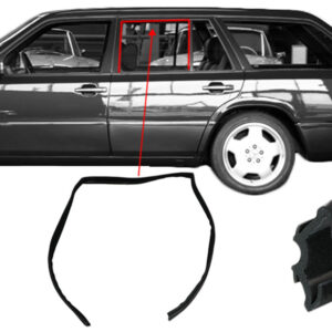 Rear window run 4mm. for Mercedes S124 station wagon