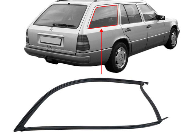Sealing frame right for rear side window Mercedes S124