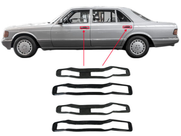 4 pads for Mercedes W126 door handle