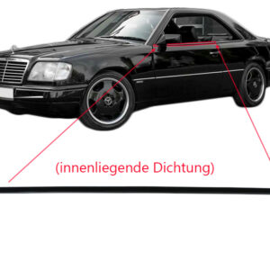 Inner door sealing rail for Mercedes W124 / C124 / A124