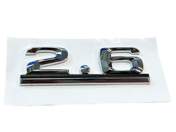 Type symbol 2.6 for Mercdes W124 & W201 trunk lid