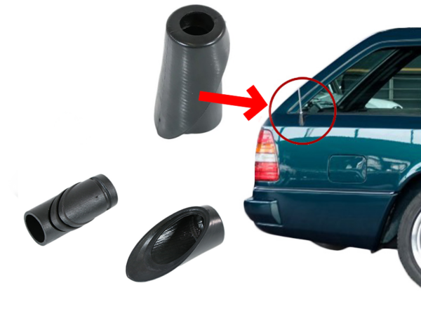 2-piece rubber seal antenna rubber antenna for Mercedes S124 W124 T-model station wagon