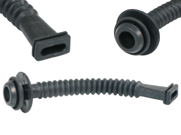 Protective tube for cable on Mercedes A124 license plate light
