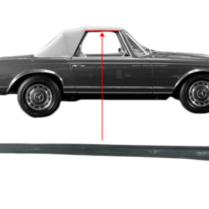 Right damping strip for Mercedes W113 convertible top