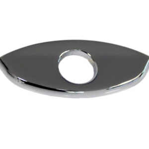 Chrome rosette on the Mercedes R107 convertible top compartment lid