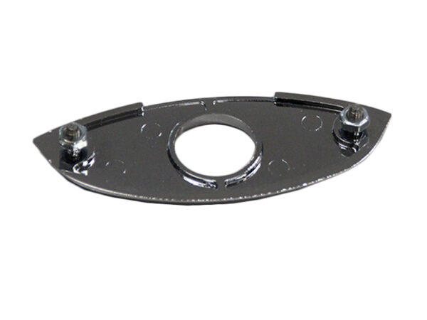 Chrome rosette on the Mercedes R107 convertible top compartment lid - Image 2