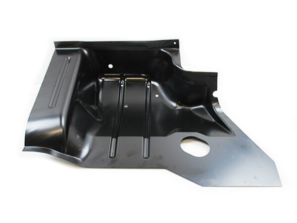 Floor panel on the left under Mercedes R107 rear seat