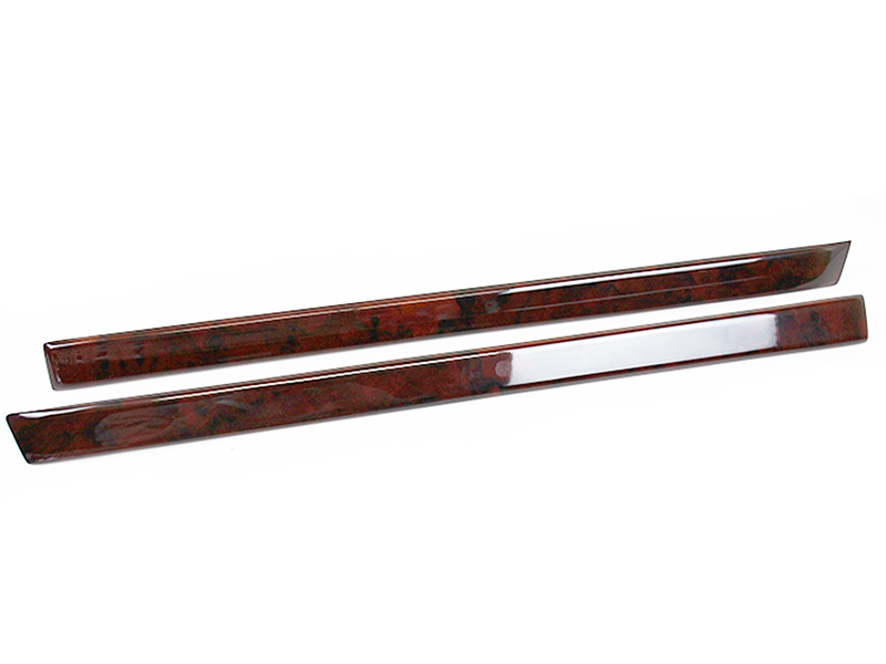 Burl wood door trim set for Mercedes R107
