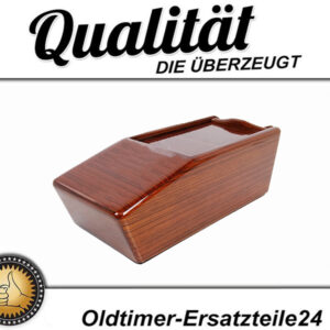 Zebrano wood center console storage box for Mercedes W126