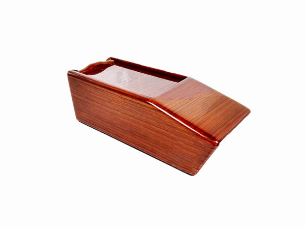 Zebrano wood center console storage box for Mercedes W126 - Image 2