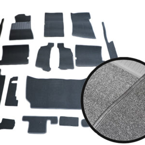 18 piece black carpet set for Mercedes R107