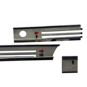 3-piece chrome rosette set for Mercedes W113