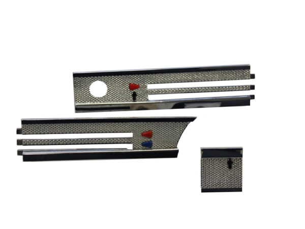 3-piece chrome rosette set for Mercedes W113