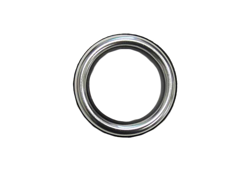 Small aluminum rosette with seal over Mercedes ignition lock