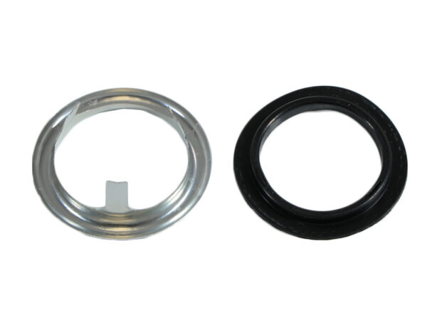 Large aluminum rosette with seal over Mercedes W111 ignition lock - Image 3