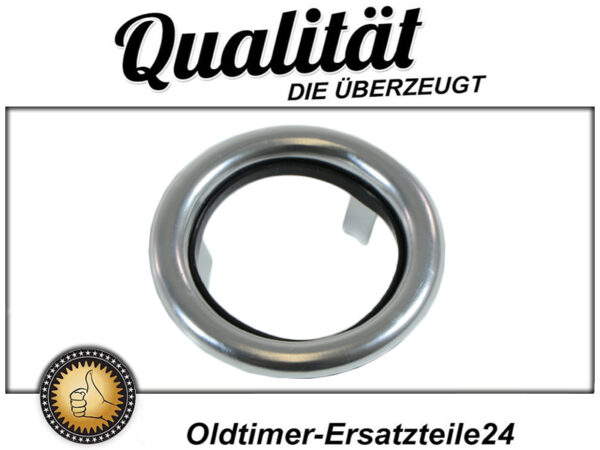 Large aluminum rosette with seal over Mercedes W111 ignition lock - Image 6